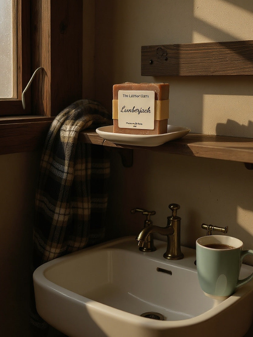 Natural Handmade Soap Bar – Cold-Pressed with Olive & Coconut Oils