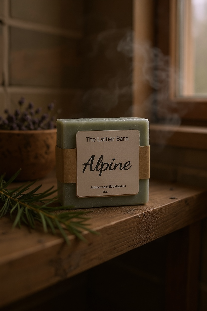 Natural Handmade Soap Bar – Cold-Pressed with Olive & Coconut Oils