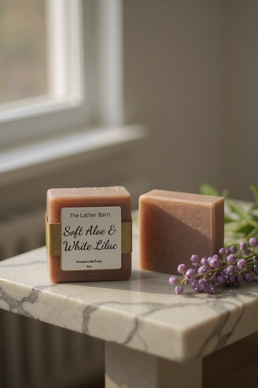 Natural Handmade Soap Bar – Cold-Pressed with Olive & Coconut Oils