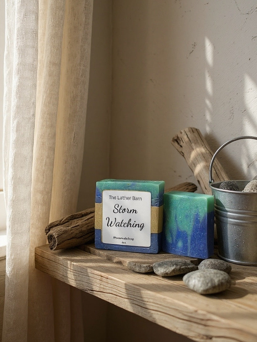 Natural Handmade Soap Bar – Cold-Pressed with Olive & Coconut Oils