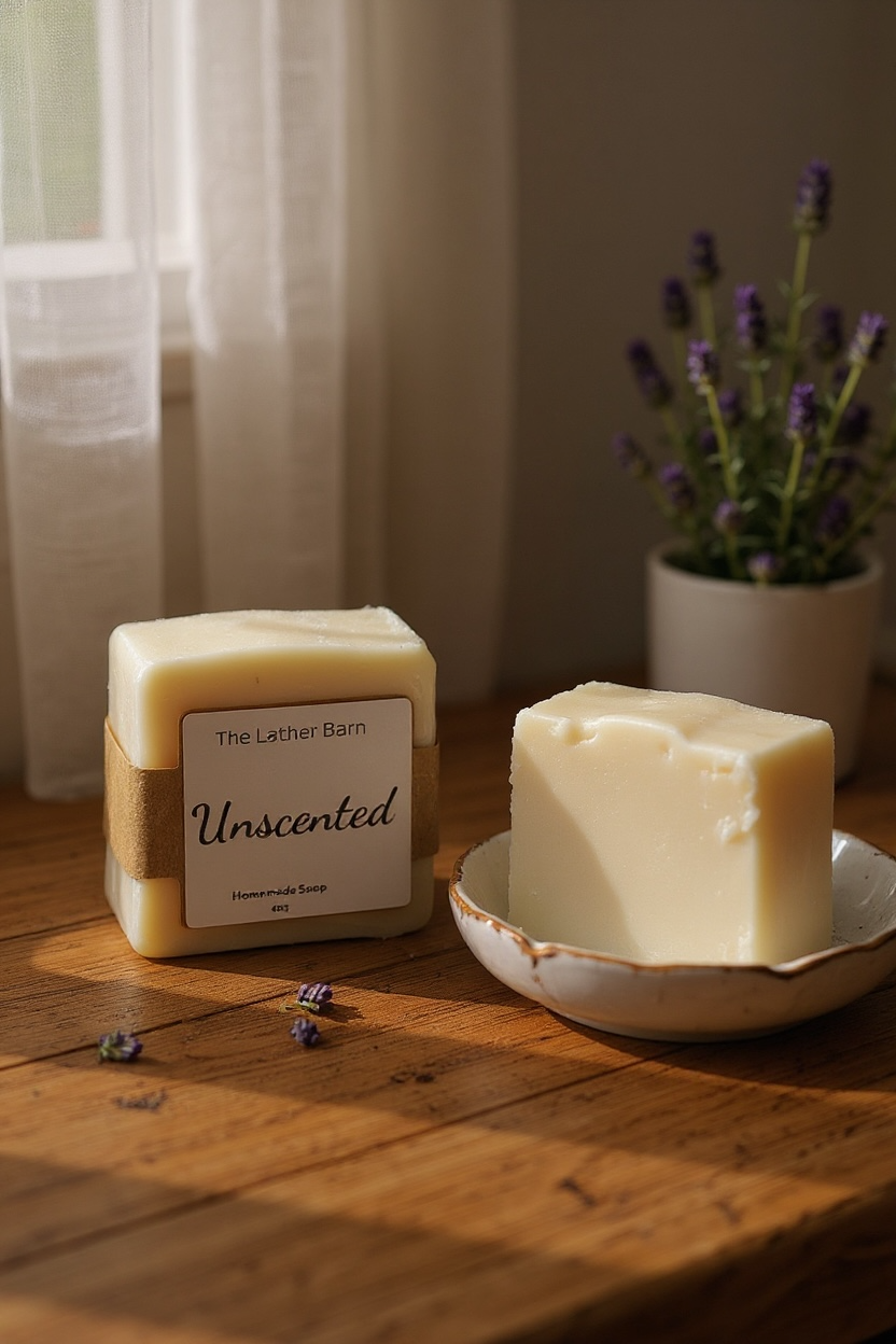 Natural Handmade Soap Bar – Cold-Pressed with Olive & Coconut Oils