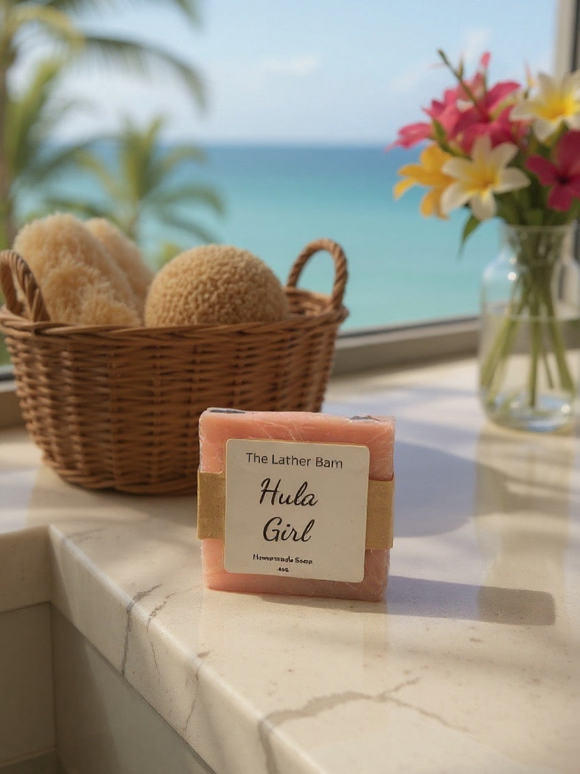 Natural Handmade Soap Bar – Cold-Pressed with Olive & Coconut Oils