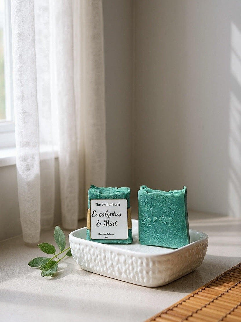 Natural Handmade Soap Bar – Cold-Pressed with Olive & Coconut Oils
