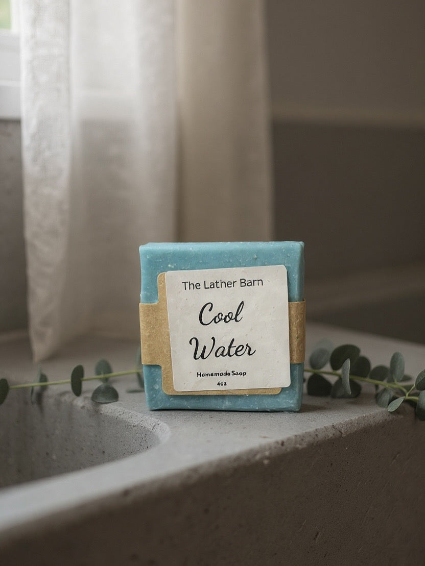 Natural Handmade Soap Bar – Cold-Pressed with Olive & Coconut Oils