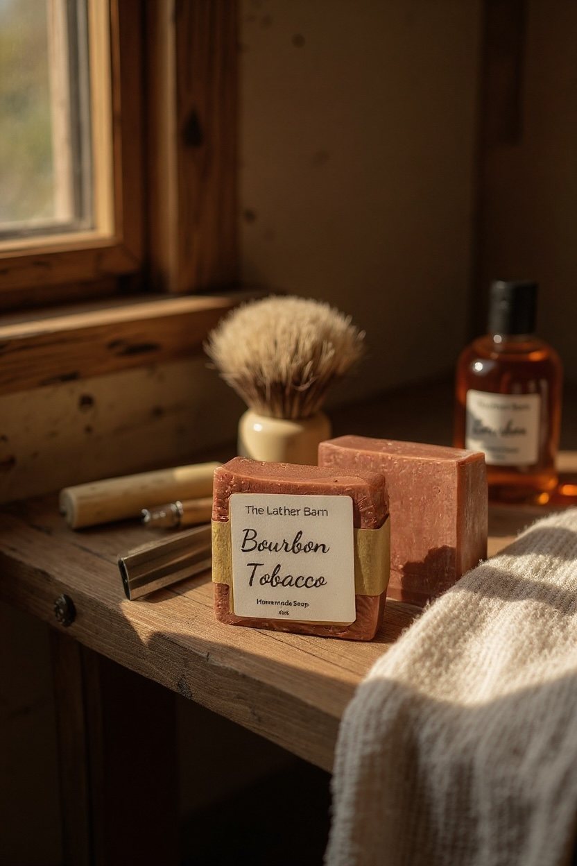 Natural Handmade Soap Bar – Cold-Pressed with Olive & Coconut Oils
