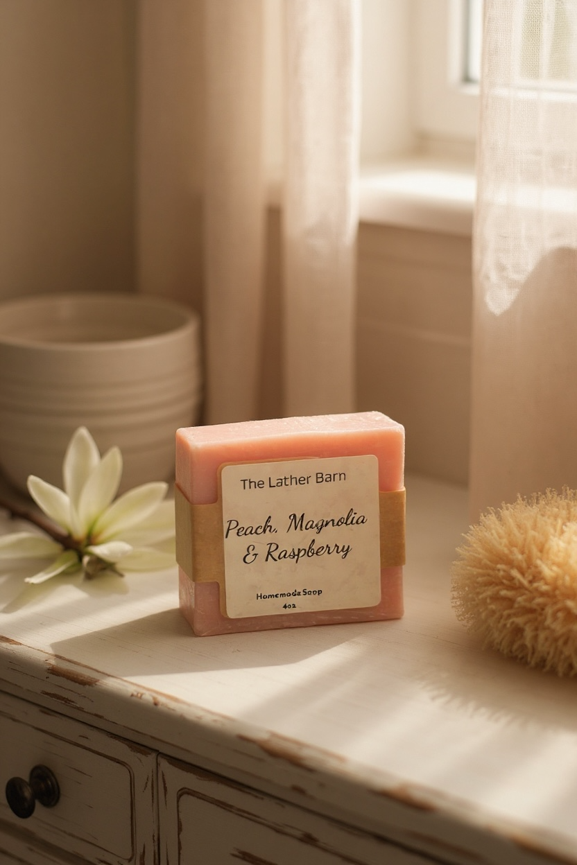 Natural Handmade Soap Bar – Cold-Pressed with Olive & Coconut Oils