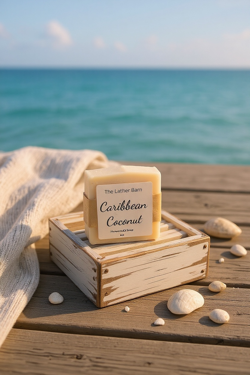 Natural Handmade Soap Bar – Cold-Pressed with Olive & Coconut Oils