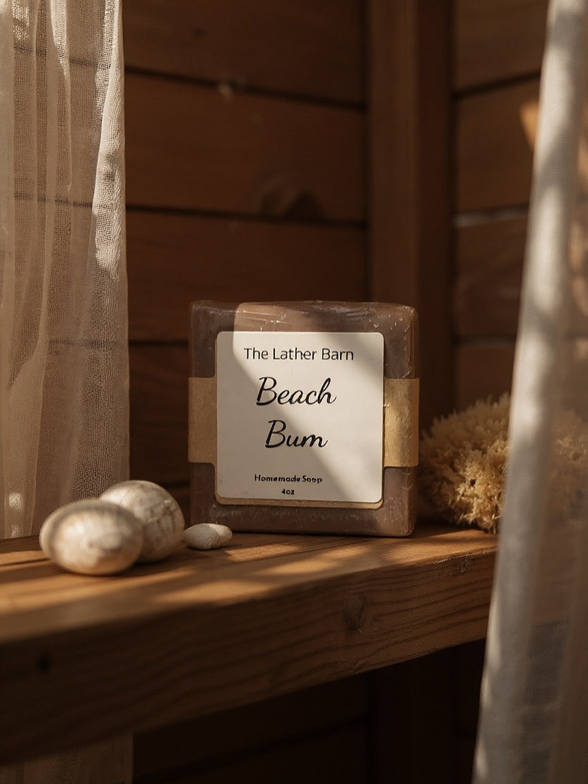 Natural Handmade Soap Bar – Cold-Pressed with Olive & Coconut Oils