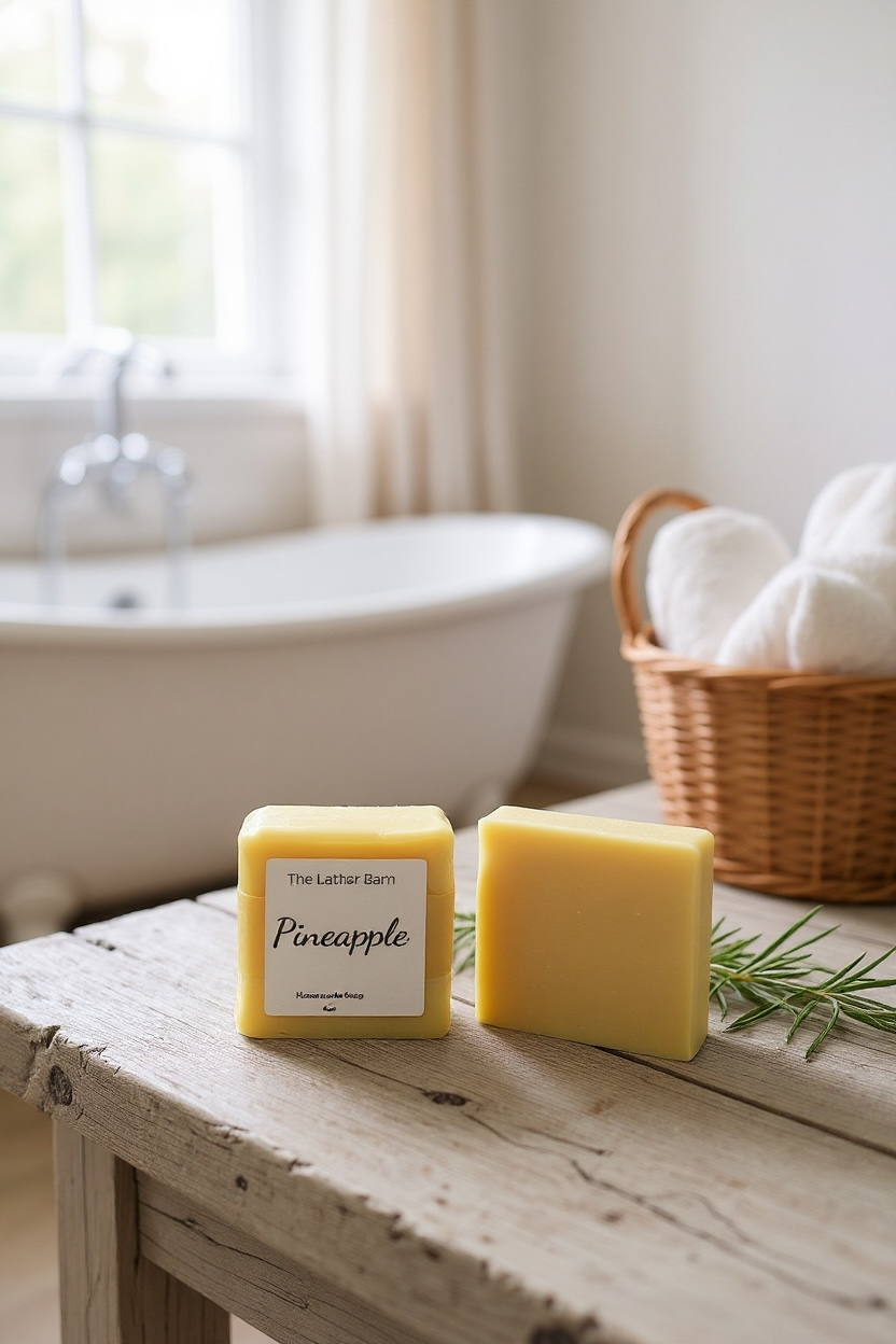 Natural Handmade Soap Bar – Cold-Pressed with Olive & Coconut Oils
