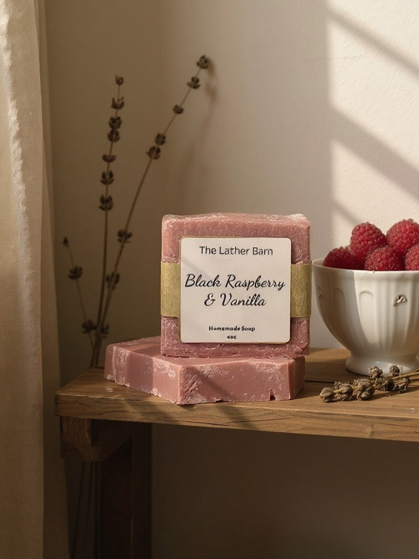 Natural Handmade Soap Bar – Cold-Pressed with Olive & Coconut Oils