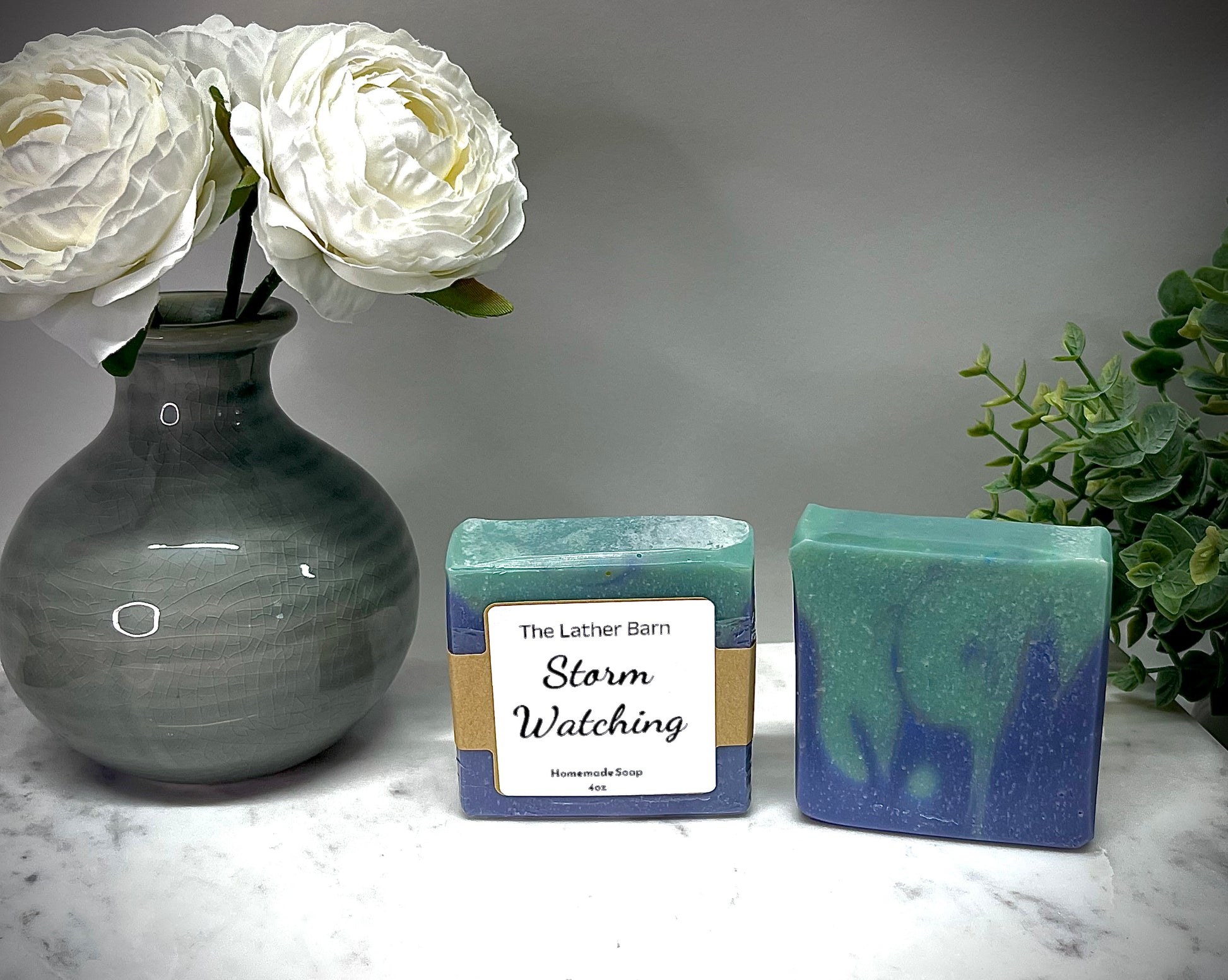 Natural Handmade Soap Bar – Cold-Pressed with Olive & Coconut Oils