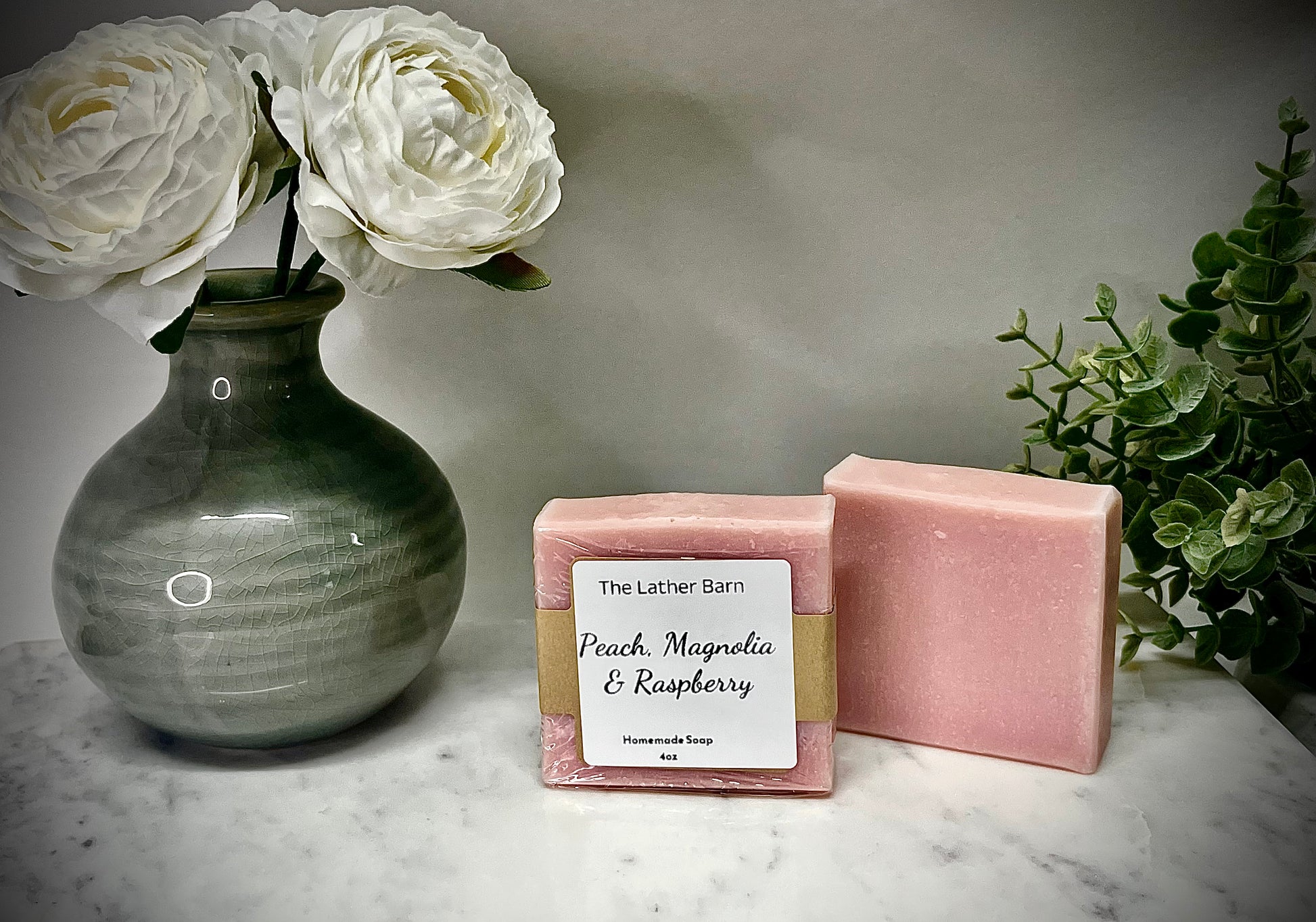 Natural Handmade Soap Bar – Cold-Pressed with Olive & Coconut Oils
