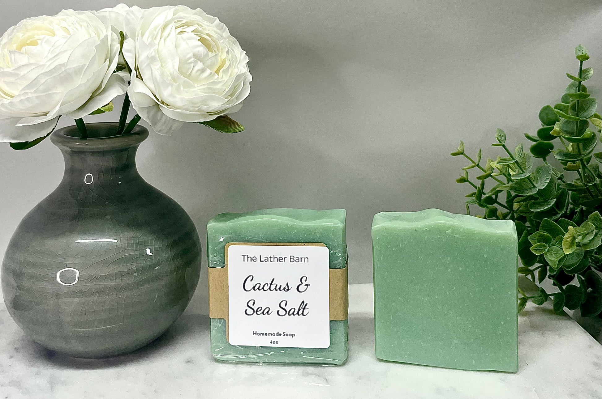 Natural Handmade Soap Bar – Cold-Pressed with Olive & Coconut Oils