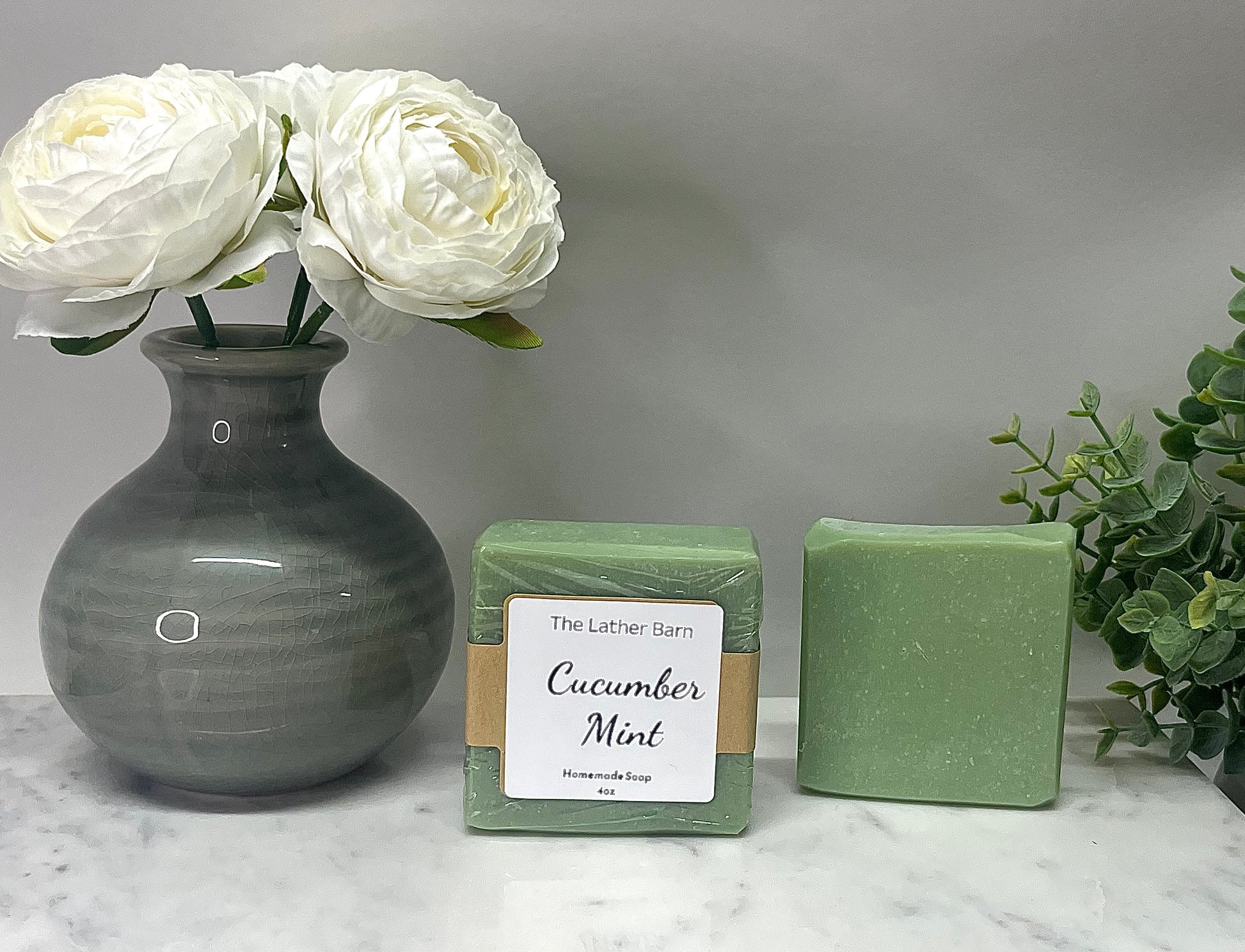 Natural Handmade Soap Bar – Cold-Pressed with Olive & Coconut Oils