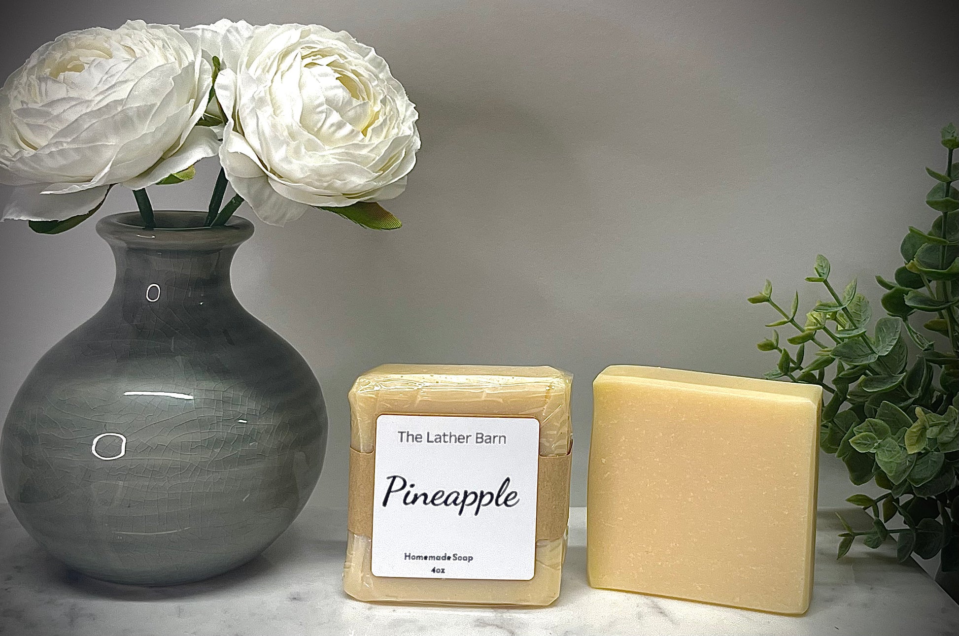 Natural Handmade Soap Bar – Cold-Pressed with Olive & Coconut Oils