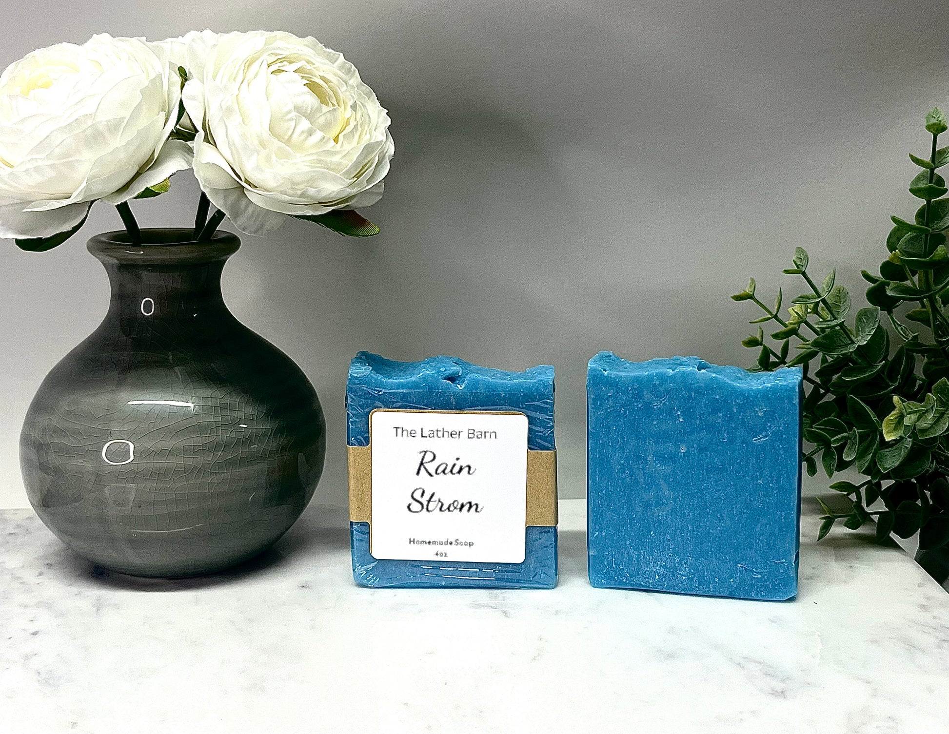 Natural Handmade Soap Bar – Cold-Pressed with Olive & Coconut Oils