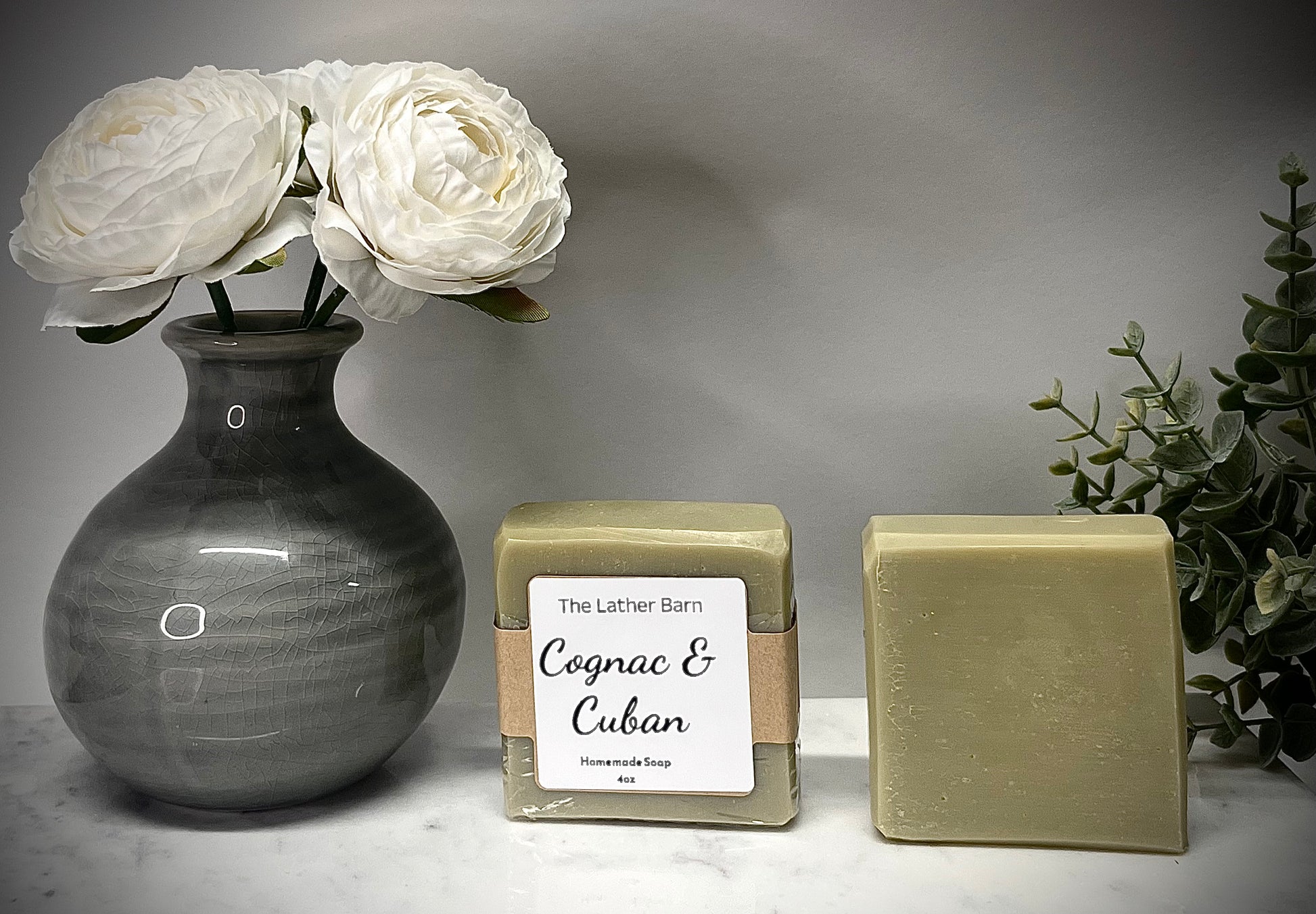 Natural Handmade Soap Bar – Cold-Pressed with Olive & Coconut Oils