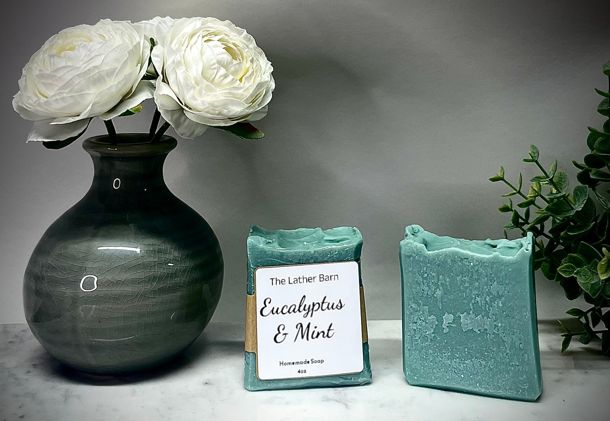 Natural Handmade Soap Bar – Cold-Pressed with Olive & Coconut Oils
